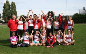 Challenge Equipe Athlé 2016 Tour automnal Victoire de l'Equipe minime filles