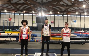 Triathlon Hivernal Départemental  M. Thuret médaille de bronze