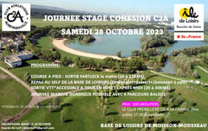 STAGE COHESION C2A LE SAMEDI 28 OCTOBRE 2023 