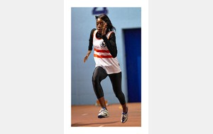 Estelle lors des premières foulées sur 50 m