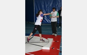 Emilie au lancer de poids