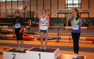 Clara podium du 1000 m