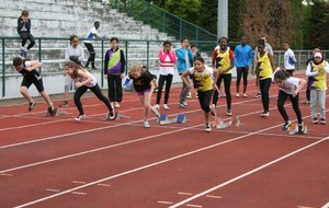 Lucie lors de son départ du 50 m