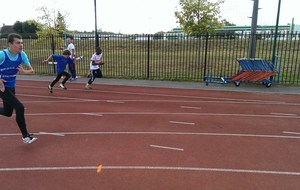 Ludovic en sortie de starts sur 50 m
