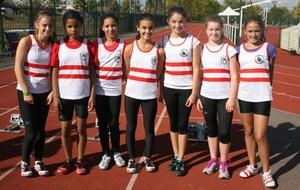 Les benjamines présentes au meeting