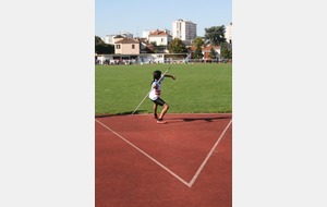 Mathilde  son dernier essai au javelot