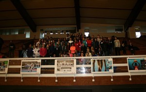 L'ensemble des stagiaires au tour de Benjamin Compaore