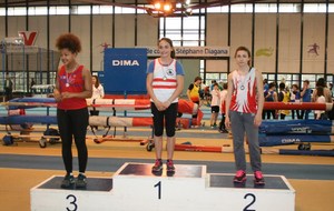 Le podium du poids benjamine