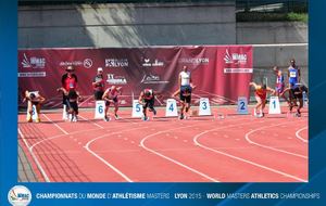 Série du 100m, David au couloir 8
