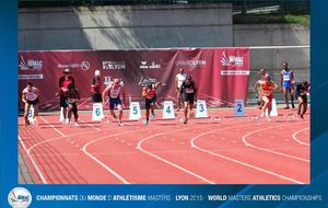 Série du 100m, David au couloir 8