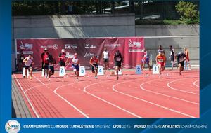 Série du 100m, David au couloir 8