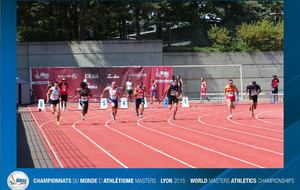 Série du 100m, David au couloir 8