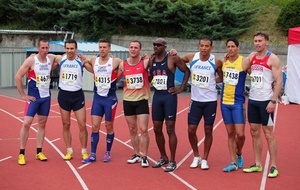 Les finalistes du 200m