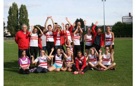 Challenge Equipe Athlé 2016 Tour automnal Victoire de l'Equipe minime filles