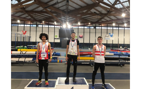 Triathlon Hivernal Départemental  M. Thuret médaille de bronze