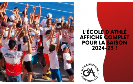 L'école d'athlétisme du C2A affiche complet !